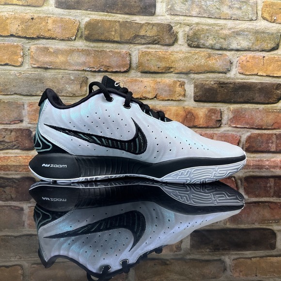 Nike LeBron 21 Conchiolin White Black James Mens 12 Basketball Retro HF5841-100 - Picture 3 of 14